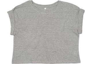 Mantis M96 | Donna Crop Top T / Drop Shoulder - Colore: Heather Grey Melange - …