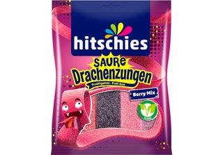 Hitschler Sour Dragon Tongues Berry Mix 4 Gusti Confezione Da 125 G