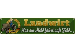 Vianmo Insegna Di Latta 10X46 Cm Landwirt Nur Held FäHrt Auf Feld