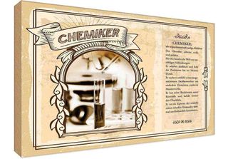 Vianmo Insegna In Legno 20X30 Cm Chemiker