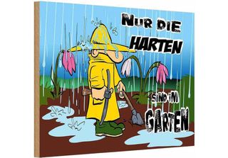 Vianmo Insegna In Legno 20X30 Cm Nur Die Harten Sind Im Garten