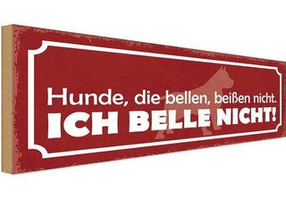 Vianmo Insegna In Legno 10X27 Cm Hunde Die Bellen BeißEn Nicht