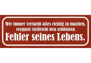 Vianmo Insegna In Legno 10X27 Cm SchöNster Fehler Seines Lebens