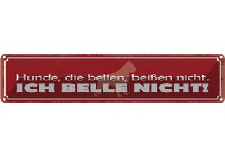 Vianmo Insegna Di Latta 10X46 Cm Hunde, Die Bellen, BeißEn Nicht