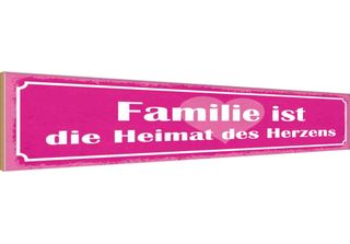 Vianmo Insegna In Legno 10X46 Cm Familie Ist Heimat Des Herzens