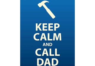 Vianmo Insegna In Legno 30X20 Cm Keep Calm And Call Dad