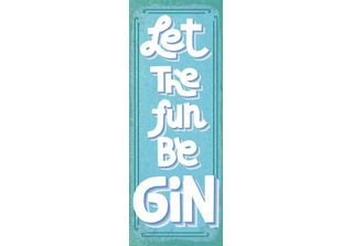 Vianmo Insegna In Legno 27X10 Cm Alkohol Let The Fun Be Gin