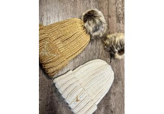 Cappello In Maglia Genisys, Colore:Beige