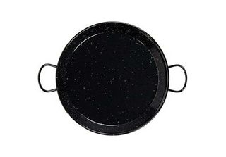 Padella Per Paella Tradizionale In Acciaio Smaltato ø55Cm (16 Persone). Vaello