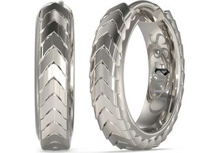 Orecchini Circolari Guess Silver Collection - Uomo