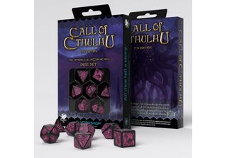 Call Of Cthulhu 7A Edizione Set Di Dadi Nero E Magenta (7)