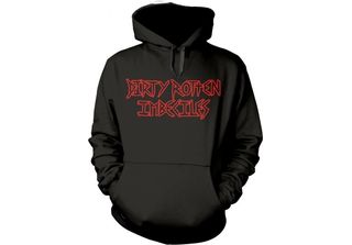 D.R.I. - Felpa Con Cappuccio "Skanker"" Per Uomo/Donna Unisex PH935 (S) (Nero)"
