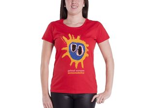 Primal Scream - Maglietta "Screamadelica"" Per Donne RO2988 (S) (Rot)"