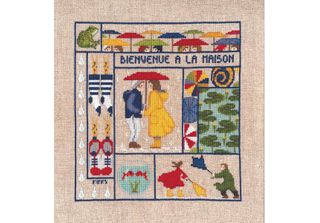 Kit Punto Croce Le Bonheur Des Dames "Welcome March"", Fai Da Te, 21X23Cm"