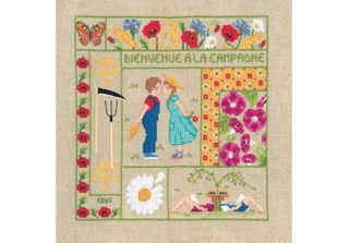 Le Bonheur Des Dames Kit Punto Croce Contato "Welcome August"", 21X23Cm, Fai Da…