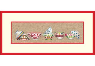 Le Bonheur Des Dames Petit Point Kit Punto Croce "Bowls Collection Ii"", Contat…