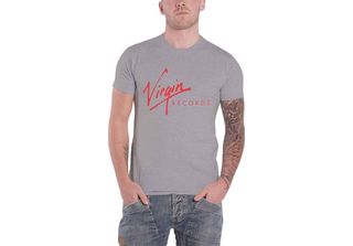 Virgin Records - Maglietta Da Uomo/Donna Unisex RO7496 (S) (Grigio)