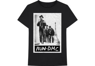 Run Dmc - Maglietta "Paris"" Da Donna RO9590 (L) (Nero)"