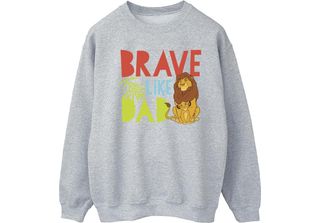 Disney - Felpa "Il Re Leone Coraggioso Come Papà"" Per Bambini BI30638 (Xl) (Gr…