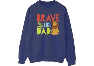 Disney - Felpa "Il Re Leone Coraggioso Come Papà"" Per Bambini BI30638 (L) (Mar…