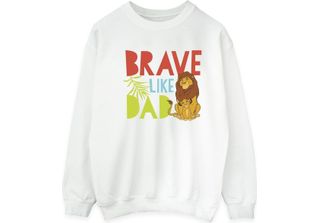 Disney - Felpa "Il Re Leone Coraggioso Come Papà"" Per Bambini BI30638 (Xxl) (W…