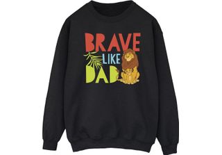 Disney - Felpa "Il Re Leone Coraggioso Come Papà"" Da Uomo BI30638 (Xxl) (Nero)"