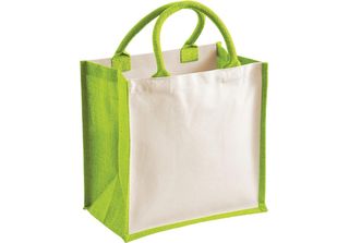 Westford Mill - Borsa Della Spesa, Iuta PC6348 (Taglia Unica) (Verde Mela)