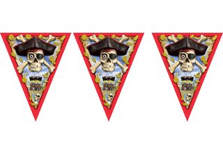 Unique Party - Pirata - Bandiere SG29637 (Taglia Unica) (Multicolore)