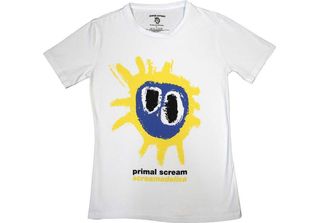 Primal Scream - Maglietta "Screamadelica"" Da Donna RO10372 (Xl) (Bianco)"