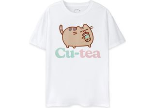Pusheen - Maglietta "Cutea"" Da Donna NS7635 (Xxl) (Bianco)"