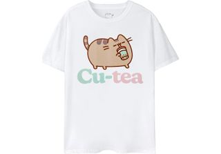 Pusheen - Maglietta "Cutea"" Da Donna NS7846 (L) (Bianco)"