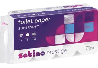 Wepa 71320 Satino By Wepa Toilettenpapier Prestige, 3-Lagig, Hochweiß