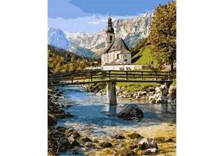 Quadro Diamantato Norimpex Chiesa Di Ramsau 30X40Cm