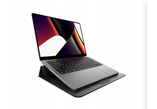 Switcheasy Easystand Custodia/Supporto In Pelle Per Macbook Pro 14" Nero"