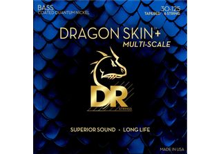 Dr Strings Dragon Skin+ Coated Nickel 6-String Medium 30-125 Tapered Multi-Scal…