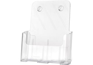 Deflecto 74901 Deflecto Portadepliant, Angolare, Din A5 Verticale, Cristallino