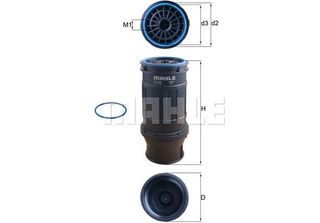 Filtro Carburante Mahle Cleanline Kc 629D