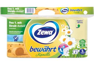 Zewa 38797 Zewa Toilettenpapier BewäHrt Kamille 3-Lagig 8 Rollen