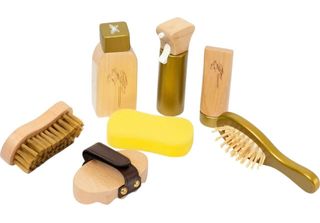 Byastrup Set Di Toelettatura Hobby Kit Di Toelettatura Per Cavalli Aspetto Legno