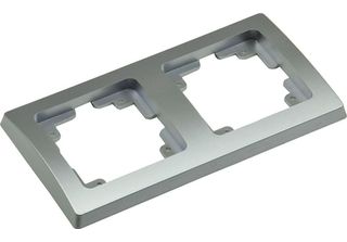 Chilitec Delphi 2-Gang Telaio Argento