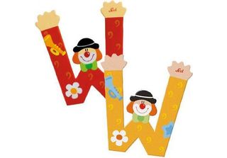 Trudi Lettere Di Legno Clown : Lettera W Ordinamento Delle Lettere: Lettera W