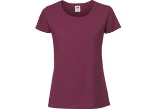 Maglietta Fruit Of The Loom Premium Donna BC3945 (M) (Bull's Blood)