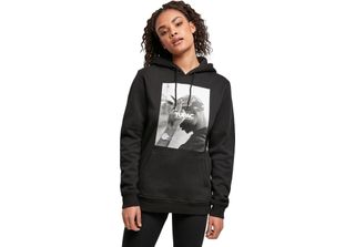 Merchcode Felpa Con Cappuccio Da Donna - 2PAC World Schwarz - 5XL