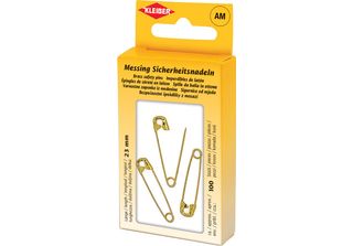 Kleiber 71025 Kleiber Sicherheitsnadeln, Farbe: Messing, In Metalldose