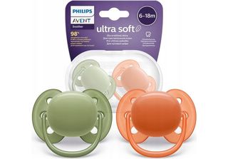 Philips Avent Ultra Soft Soother SCF091 18M In Silicone Bpa Free Set Di 2