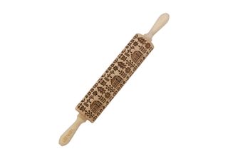 Rotolo Per Dolci Inciso Goody Woody 46 Cm In Legno Di Faggio Casa Scandinava