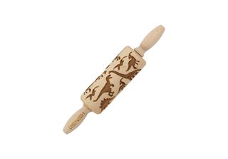 Saliera Goody Woody Con Incisione 23,5 Cm In Legno Di Faggio Design Dinosauro