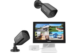 Sistema Tvcc Sannce, Monitor Da 10,1", Risoluzione 1080P, Telecamera 2Pcs"