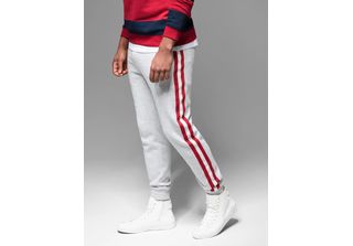 Ombre Clothing Pantaloni Da Uomo Awour Bianco S