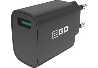 2GO 795954 2GO Schnell-LadegeräT 1X Universal Schwarz